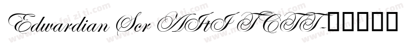 Edwardian Scr AItI TCTT字体转换